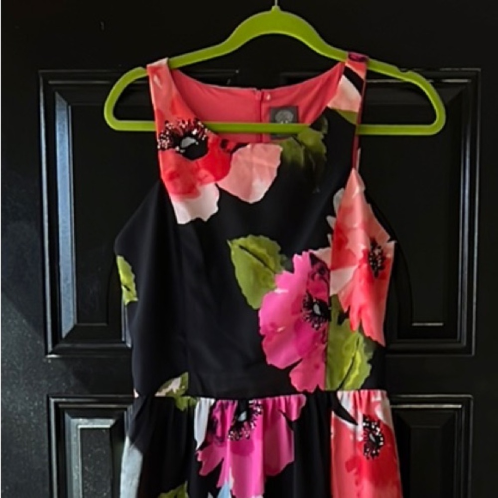 Vibrant Floral Sleeveless Maxi Dress